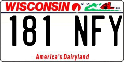 WI license plate 181NFY