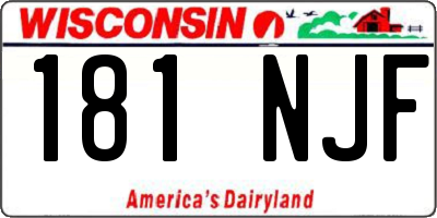 WI license plate 181NJF