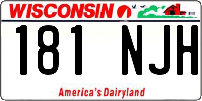 WI license plate 181NJH