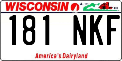 WI license plate 181NKF