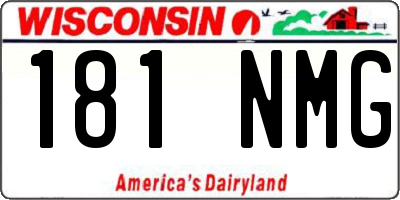 WI license plate 181NMG