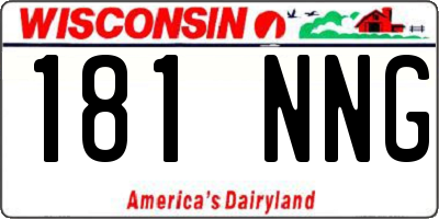 WI license plate 181NNG