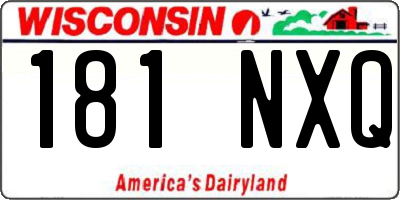 WI license plate 181NXQ