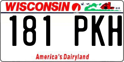 WI license plate 181PKH