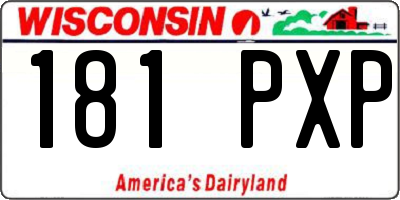 WI license plate 181PXP