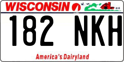 WI license plate 182NKH