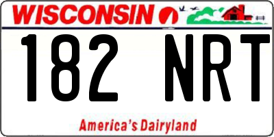 WI license plate 182NRT