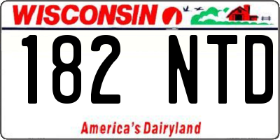 WI license plate 182NTD