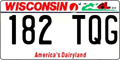 WI license plate 182TQG