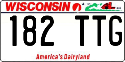 WI license plate 182TTG