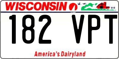 WI license plate 182VPT