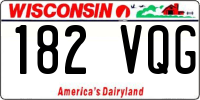 WI license plate 182VQG