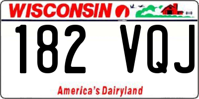 WI license plate 182VQJ