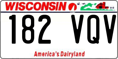 WI license plate 182VQV