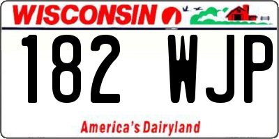 WI license plate 182WJP