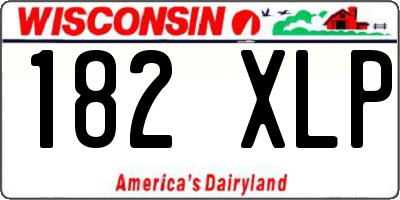 WI license plate 182XLP