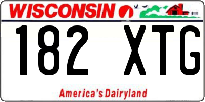 WI license plate 182XTG