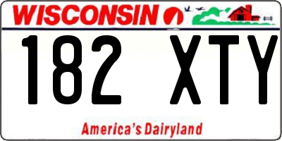 WI license plate 182XTY