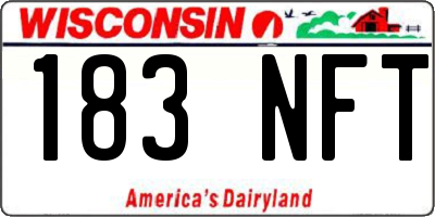 WI license plate 183NFT