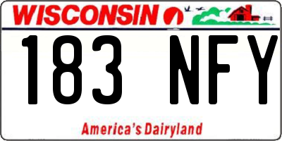 WI license plate 183NFY