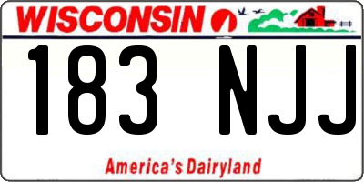 WI license plate 183NJJ