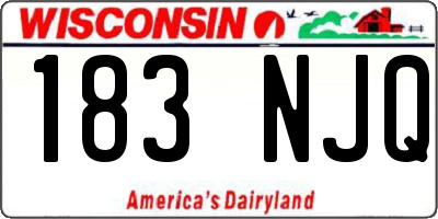 WI license plate 183NJQ