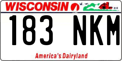 WI license plate 183NKM