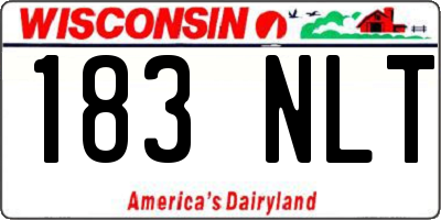 WI license plate 183NLT