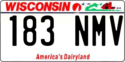 WI license plate 183NMV