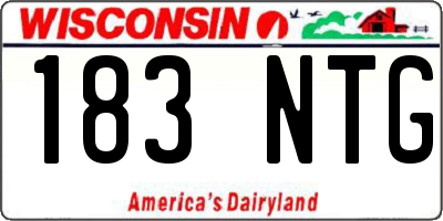 WI license plate 183NTG