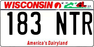 WI license plate 183NTR