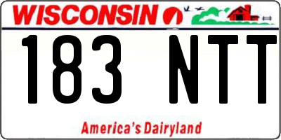 WI license plate 183NTT