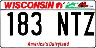WI license plate 183NTZ