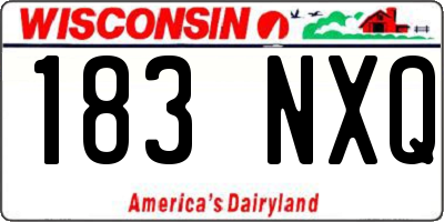 WI license plate 183NXQ