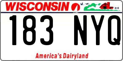WI license plate 183NYQ