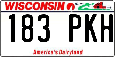 WI license plate 183PKH