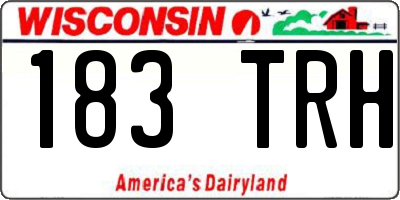 WI license plate 183TRH