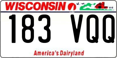 WI license plate 183VQQ