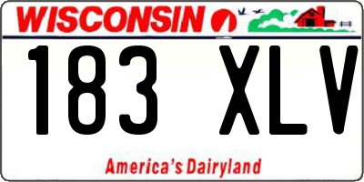 WI license plate 183XLV