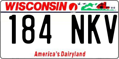 WI license plate 184NKV