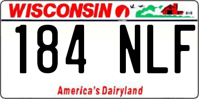 WI license plate 184NLF