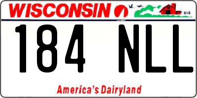 WI license plate 184NLL
