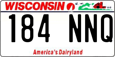 WI license plate 184NNQ