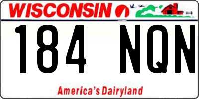 WI license plate 184NQN
