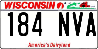 WI license plate 184NVA