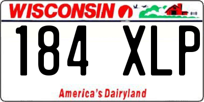 WI license plate 184XLP