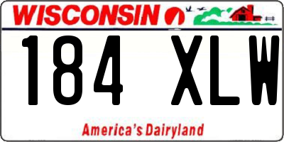 WI license plate 184XLW