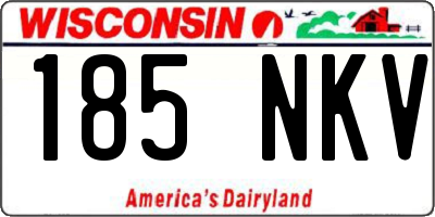 WI license plate 185NKV