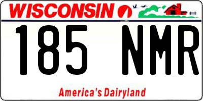 WI license plate 185NMR