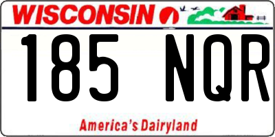 WI license plate 185NQR